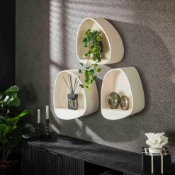 Leen Bakker Wandschap Goutte 45 cm-marmer composiet Outlet