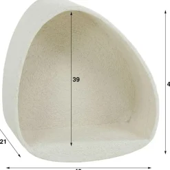 Leen Bakker Wandschap Goutte 45 cm-marmer composiet Outlet