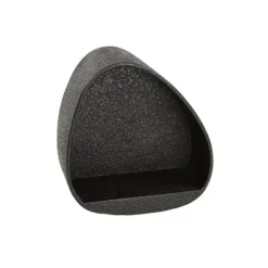 Giga Living Wandschap Grijs Metaal - 42x21x45cm - Metallic Driehoek Hot