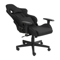 Beliani WARRIOR - Gamestoel - Zwart - Polyester New