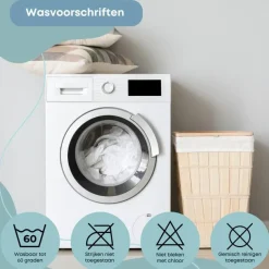 Zavelo Waterdichte Matrasbeschermer Topper Hoeslaken Badstof-Lits-jumeaux (180x210 cm) Discount