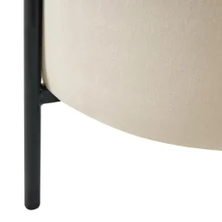 Leen Bakker WENONA - Opbergpoef - Lichtbeige - Fluweel Online