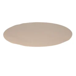 Wicotex Placemats Uni - taupe - rond 38 cm - Teflon coating Clearance