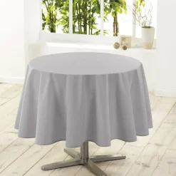 Wicotex Tafellaken - lichtgrijs - rond - polyester - 180 cm Online