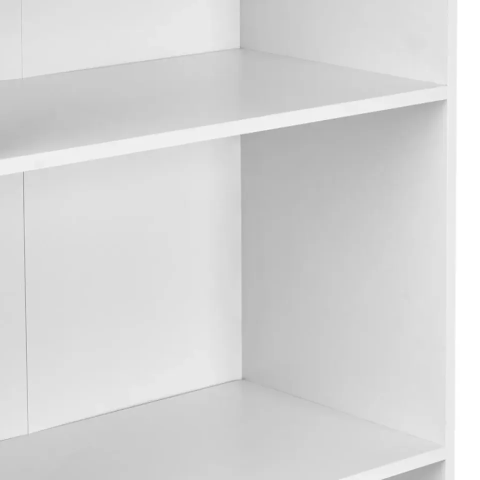 Leen Bakker WINNIPEG - Boekenkast 5 planken - Wit - Vezelplaat Discount