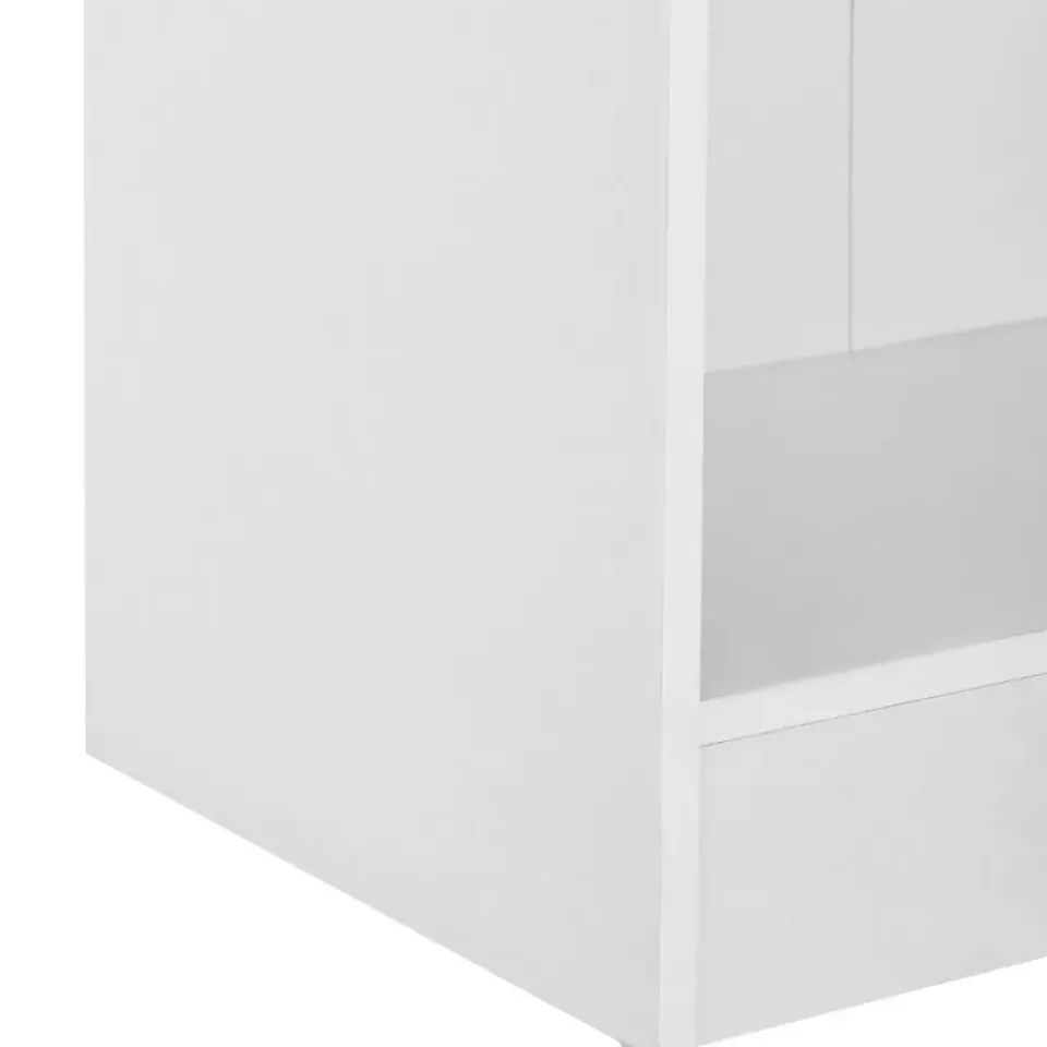 Leen Bakker WINNIPEG - Boekenkast 5 planken - Wit - Vezelplaat Discount