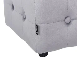 Beliani WISCONSIN - Poef - Grijs - Stof New