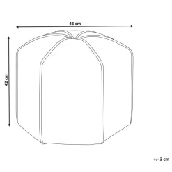Leen Bakker WISHEK - Poef - Mosterdgeel - Fluweel New