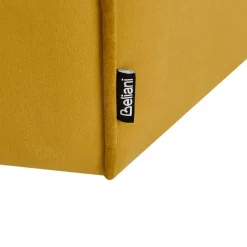 Leen Bakker WISHEK - Poef - Mosterdgeel - Fluweel New