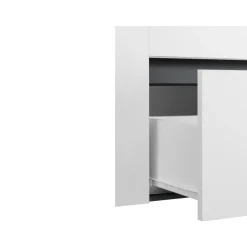 Loft24 Wisla - Badmeubel 80 cm 1-lade, 1 klep, 1 deur wit/grijs Online