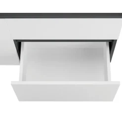 Loft24 Wisla - Badmeubel 80 cm 1-lade, 1 klep, 1 deur wit/grijs Online