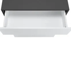 Loft24 Wisla - Midikast 2 laden, 2 deuren in wit/antraciet spaanplaat