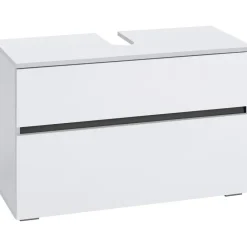 Loft24 Wisla - Onderkast 80 cm met 1 lade + 1 klep in witte spaanplaat Online