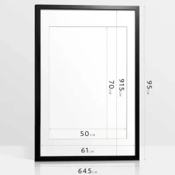 Reinders Wissellijst hout Poster 61x91,5 of 50x70 Zwart - 61 x 91,5 Outlet