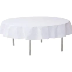 Santex Wit rond tafelkleed/tafellaken 180 cm non woven polypropyleen