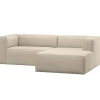 WOOOD Bean Chaise Longue Bank Rechts - Melange - Beige - 73x254x178 Online