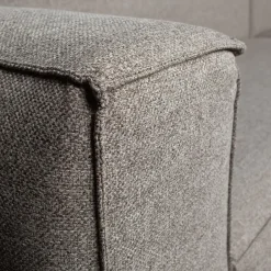 WOOOD Bean Hoekbank Incl. Kussens Rechts - Melange - Grijs - 73x305x96