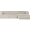 WOOOD Bean Hoekbank Rechts - Ribstof - Naturel - 73x305x96 Hot