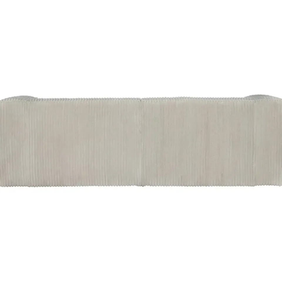 WOOOD Bean 3,5-Zits Bank - Ribstof - Naturel - 73x242x96 Online