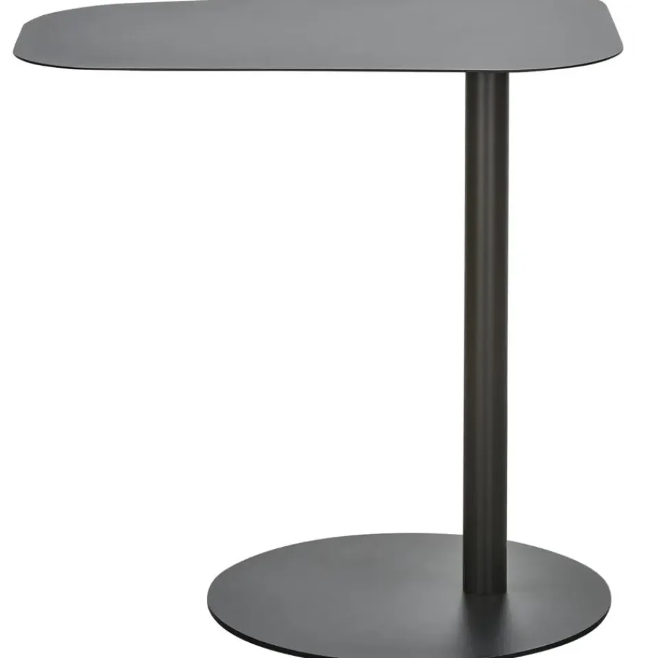 WOOOD Bijzettafel Lia - Metaal - Zwart - 50x50x38