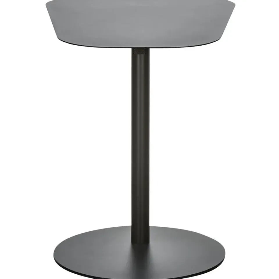 WOOOD Bijzettafel Lia - Metaal - Zwart - 50x50x38