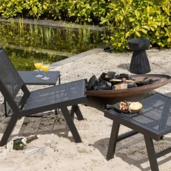 WOOOD Bikkel Kruk - Hout - Naturel - 40x28x28 Discount