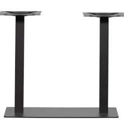 WOOOD Bistro Dubbele Vierkante Buisvoet - Metaal - Zwart - 72x80x40 New