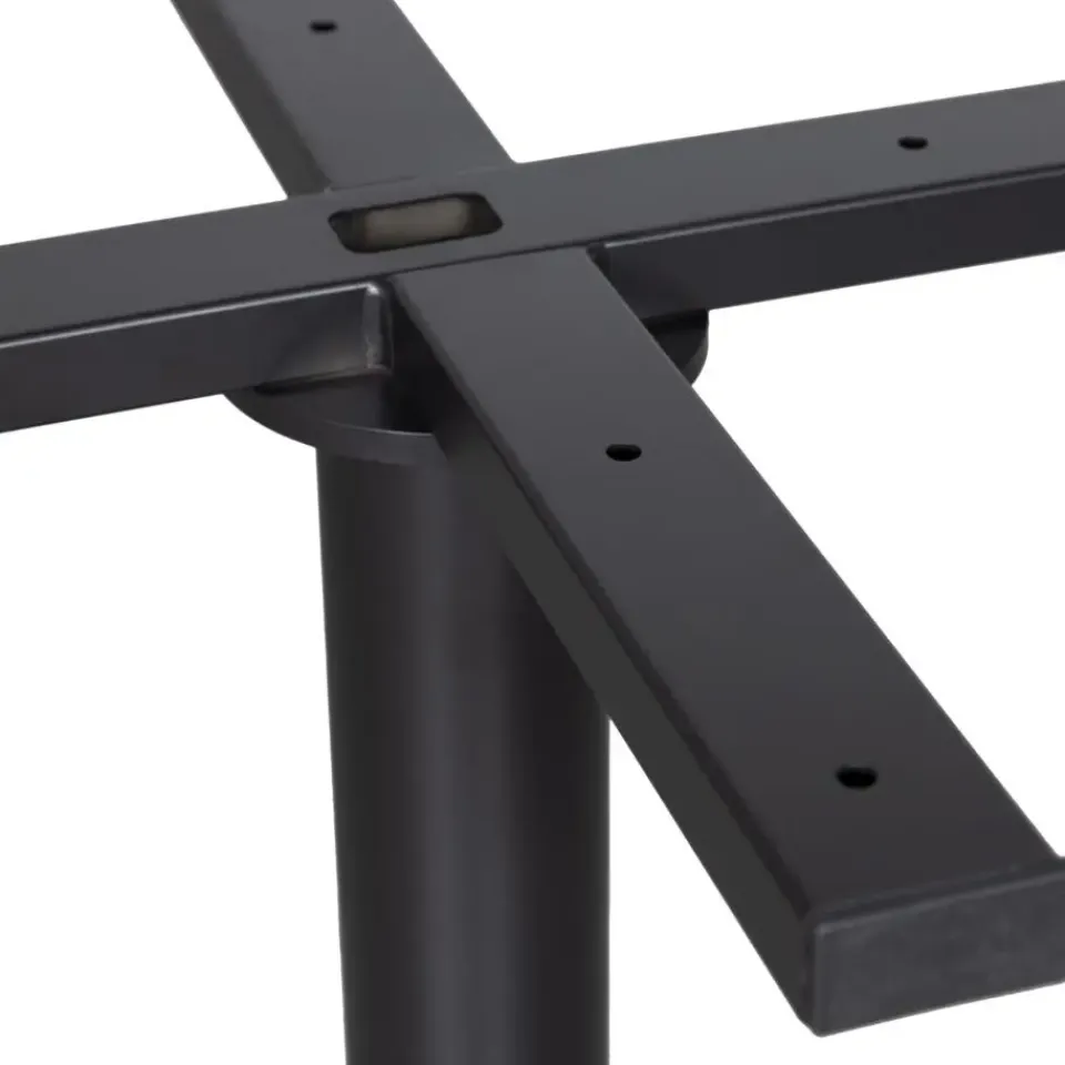 WOOOD Bistro Ronde Buisvoet - Metaal - Zwart - 72x54x54 Online