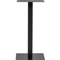 WOOOD Bistro Vierkante Bartafel Poot - Metaal - Zwart- 105x50x50 Clearance