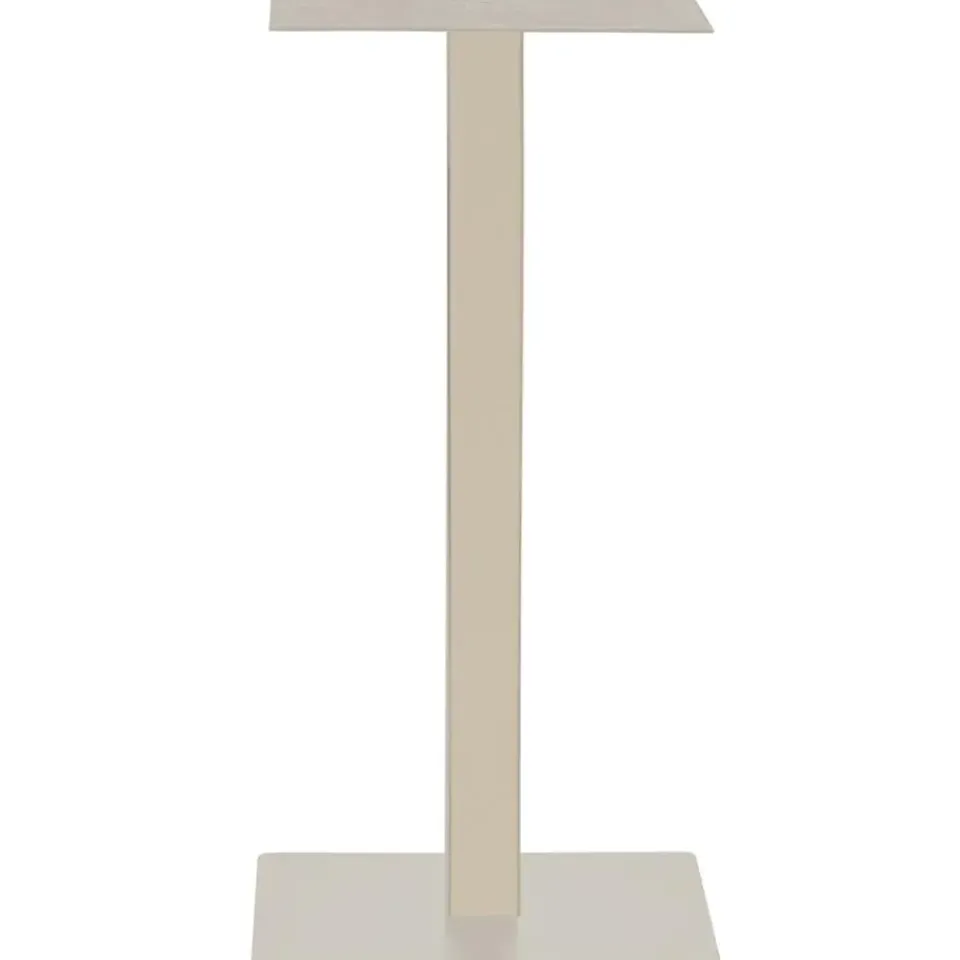 WOOOD Bistro Vierkante Bartafel Poot - Metaal - Dakagrau - 105x50x50 Clearance