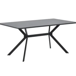 WOOOD Bruno Eettafel - Mdf - Zwart - 160x90 Outlet