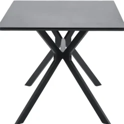 WOOOD Bruno Eettafel - Mdf - Zwart - 160x90 Outlet