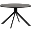 WOOOD Bruno Eettafel Rond - Mdf - Zwart - 75xØ120 Online