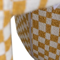 WOOOD Charlie Kruk - Polyester - Ruitjes - Geel Discount