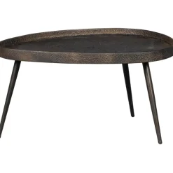 WOOOD Crude Bijzettafels - Zink - Antique Bronze - 39x71x52 Outlet