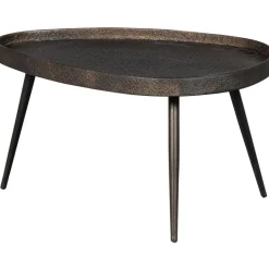 WOOOD Crude Bijzettafels - Zink - Antique Bronze - 39x71x52 Outlet