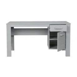 WOOOD Dennis Bureau - Grenen Geborsteld - Betongrijs - 74x141x59 New