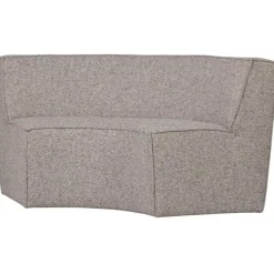 WOOOD Europa 2-Zits Eetbank - Geweven Stof - Zand - 85x131x131