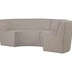 WOOOD Europa 4-Zits Eetbank - Polyester - Zand - 85x372x93 Outlet