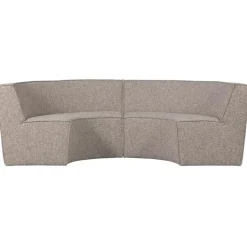 WOOOD Europa 4-Zits Eetbank - Polyester - Zand - 85x372x93 Outlet