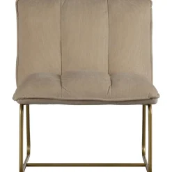 WOOOD Fie Fauteuil - Ribstof - Zand - 77x64x71 Discount