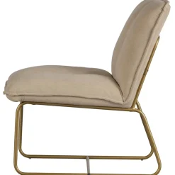 WOOOD Fie Fauteuil - Ribstof - Zand - 77x64x71 Discount