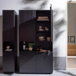 WOOOD Finca Opbergkast - Zwart - 210x110x40 Hot