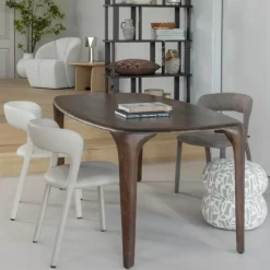 WOOOD Fiore Eettafel - Mango Hout - Walnoot - 76x190x95 Hot