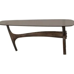 WOOOD Flash Salontafel - Glas/Hout - Walnoot - 42x110x60 Hot