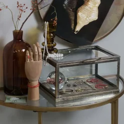 WOOOD Goddess Sidetable - Metaal - Antique Brass - 75x37x75 New