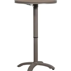 WOOOD Jeppe Hoogte Verstelbare Tuin Bartafel - Aluminium - Bruin/Grijs