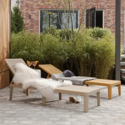 WOOOD Jinte Ligbed Tuin - Kunststof - Geel - 29x55x191 Sale