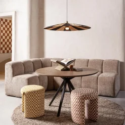 WOOOD krukje Charlie - Polyester - Ruitjes - Oranje Best