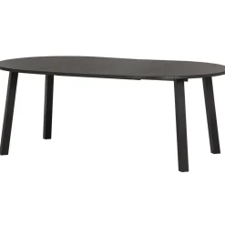 WOOOD Lange Jan Uitschuifbare Eettafel - Eiken - Zwart - 75x120x120 Hot